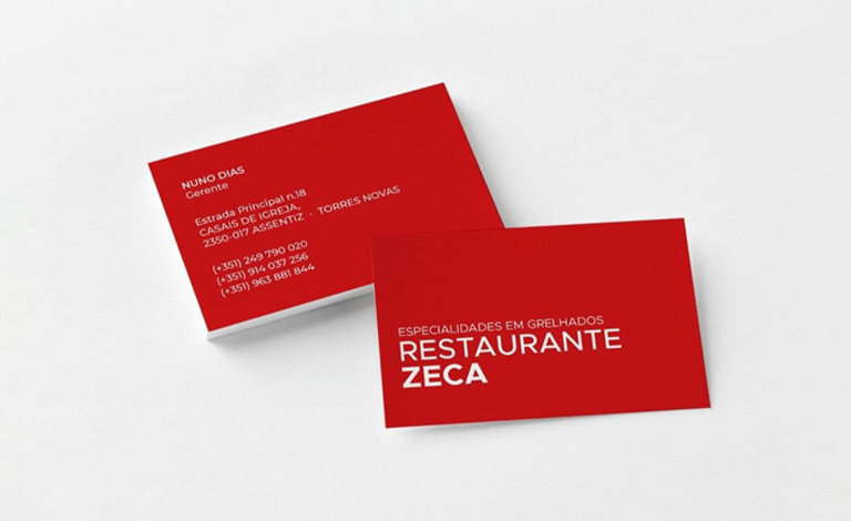 Cartão de Visita Restaurante Zeca | Beavers Agency
